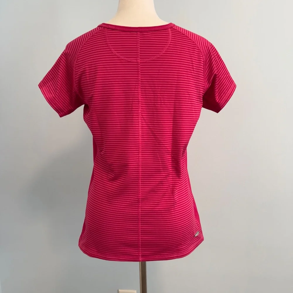 The North‎ Face Women’s striped outdoor hiking camping wicking top Size L - Picture 3 of 8